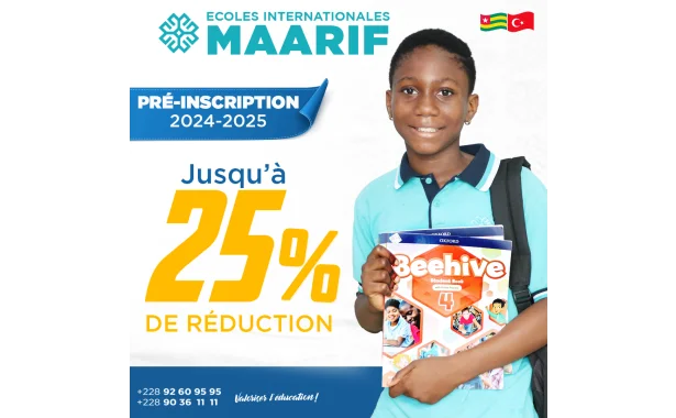 Êtes vous à la recherche d’une école d’excellence à Lomé? Réservez la place de votre enfant dès maintenant et bénéficiez de plein de réductions.  Nous offrons un enseignement de qualité du préscolaire au lycée. 