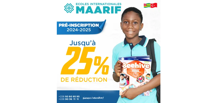 Êtes vous à la recherche d’une école d’excellence à Lomé? Réservez la place de votre enfant dès maintenant et bénéficiez de plein de réductions.  Nous offrons un enseignement de qualité du préscolaire au lycée.