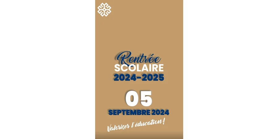 La rentrée scolaire à Maarif, c’est le 05 septembre 2024!